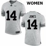 NCAA Ohio State Buckeyes Women's #14 Keandre Jones Gray Nike Football College Jersey ZSE8645ZC